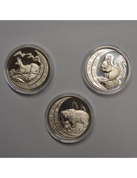 ANDORRA 1992 10 DINERS - FAUNA (3 MONEDAS)