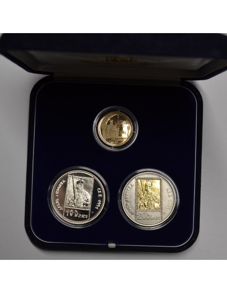 ANDORRA 1992 10, 20, 25 DINERS - SET CARLOMAGNO