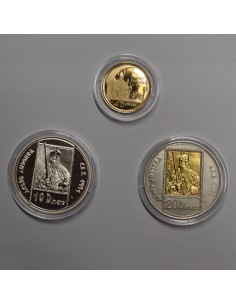 ANDORRA 1992 10, 20, 25 DINERS - SET CARLOMAGNO