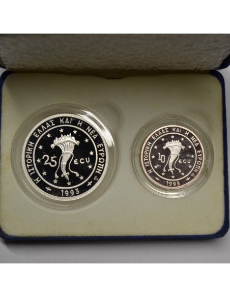 GRECIA 1993 - 10 Y 25 ECU