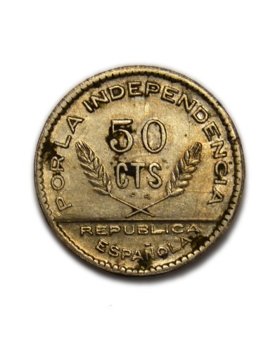 SANTANDER, PALENCIA Y BURGOS 1937 - 50 Céntimos