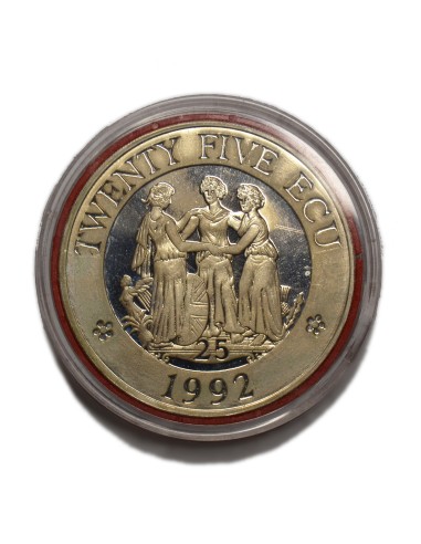 GRAN BRETAÑA - 25 ECU 1992 PIEDFORT