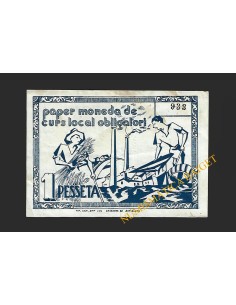 GLEVINYOL DE TER (Barcelona), 1 pesseta. 1937 2