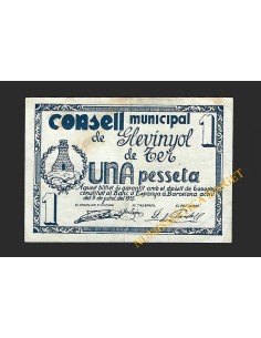 GLEVINYOL DE TER (Barcelona), 1 pesseta. 1937