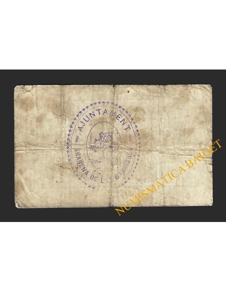 GRANYENA DE LES GARRIGUES (Lleida) - 25 cèntims 1937