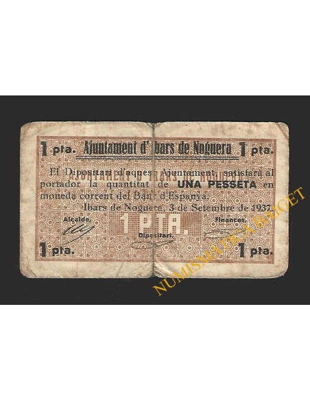 IBARS DE NOGUERA (Lleida) - 1 pesseta 1937