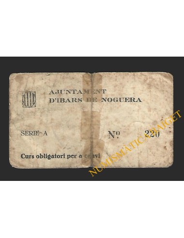 IBARS DE NOGUERA (Lleida) - 1 pesseta 1937
