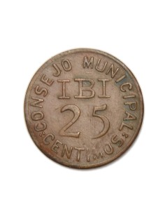 IBI (ALICANTE) - 25 céntimos  1937 2/CE 2