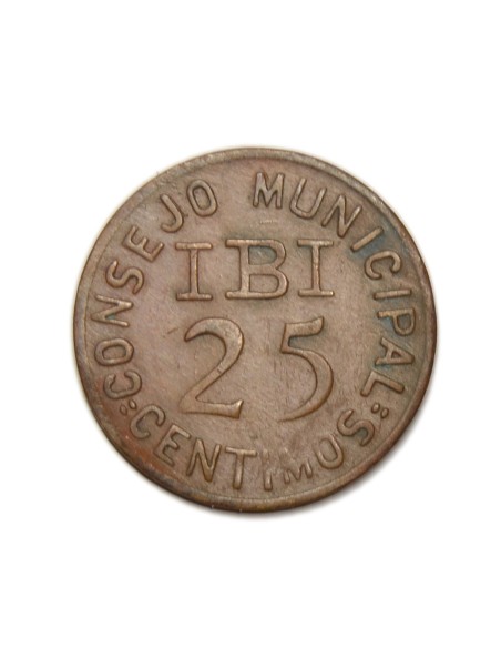 IBI (ALICANTE) - 25 céntimos  1937 2/CE