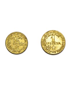 CONSEJOS MUNICIPALES DE MENORCA - 25 céntimos y 1 peseta 2