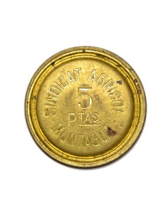 MONTAGUT DE FLUVIA (Girona) - 5 pesetas 1937