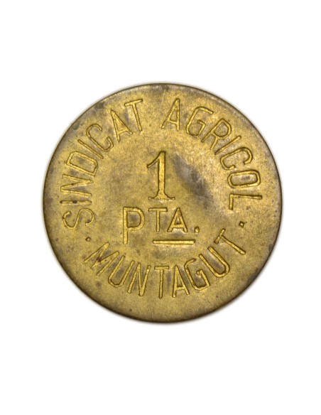 MONTAGUT DE FLUVIA (Girona) - 1 peseta 1937