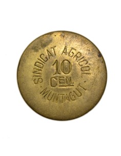 MONTAGUT DE FLUVIA (Girona) - 10 céntimos 1937