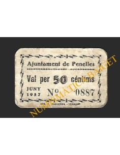 PENELLES (Lleida) - 50 cèntims 1937