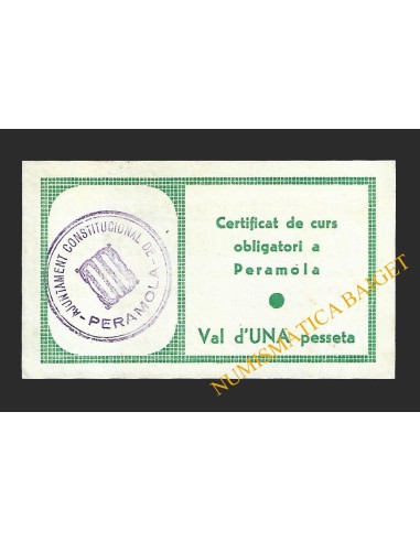 PERAMOLA (Lleida) - 1 pesseta 1937