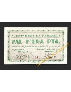 PERAMOLA (Lleida) - 1 pesseta 1937