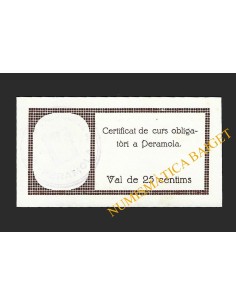 PERAMOLA (Lleida) - 25 cèntims 1937 2