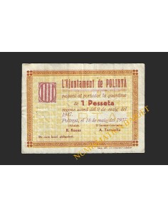 POLINYA (Barcelona) - 1 pesseta 1937
