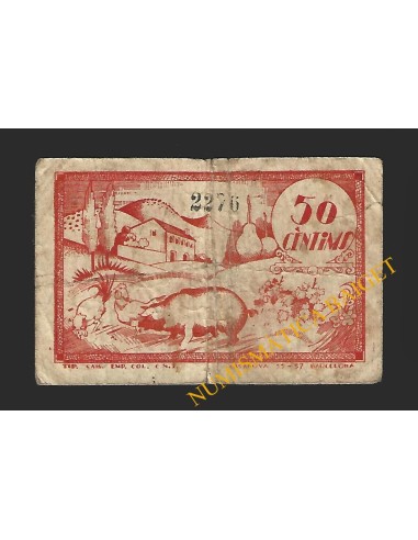 PRATS DE LLUÇANES (Barcelona) - 50 cèntims 1937