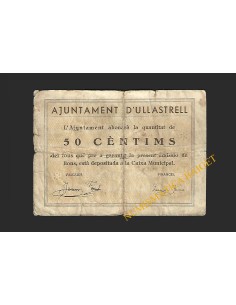 ULLASTRELL (Barcelona) - 50 cèntims 1937