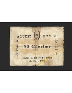 ULLASTRELL (Barcelona) - 50 cèntims 1937 2