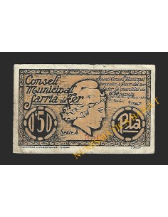 SARRIA DE TER (Girona) - 0'50 pessetes 1937