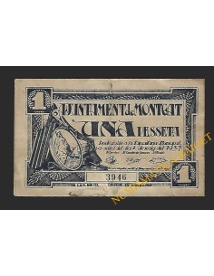 MONGAT (Barcelona) - 1 pesseta 1937