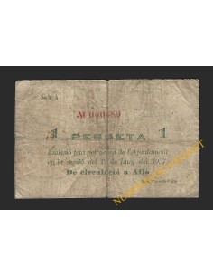 ALIO (Tarragona) - 1 pesseta 1937 2
