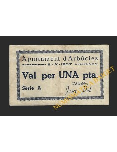 ARBUCIES (Girona) - 1 pesseta 1937