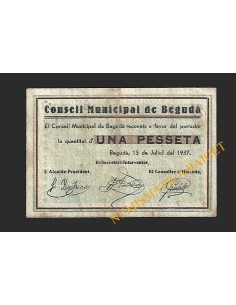 BEGUDA (Girona) - 1 pesseta 1937