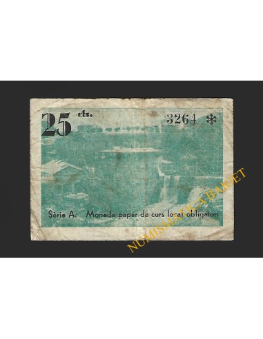 BEGUDA (Girona) - 25 cèntims 1937