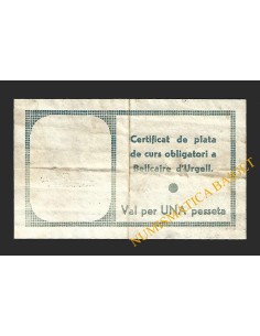 BELLCAIRE D'URGELL (Lleida) - 1 pesseta 1937 2