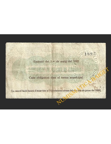 BELLVER DE CERDANYA (Lleida) - 1 pesseta 1937