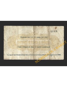 BELLVER DE CERDANYA (Lleida) - 0,25 pessetes 1937 2