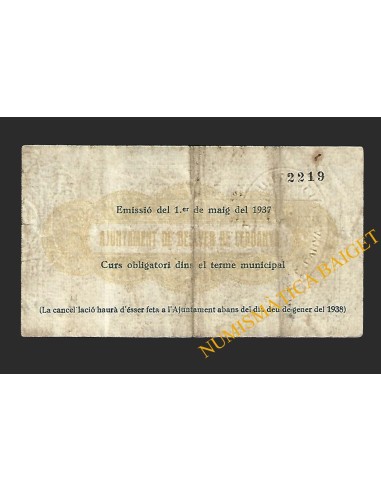 BELLVER DE CERDANYA (Lleida) - 0,25 pessetes 1937