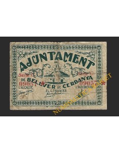 BELLVER DE CERDANYA (Lleida) - 1 pesseta 1937