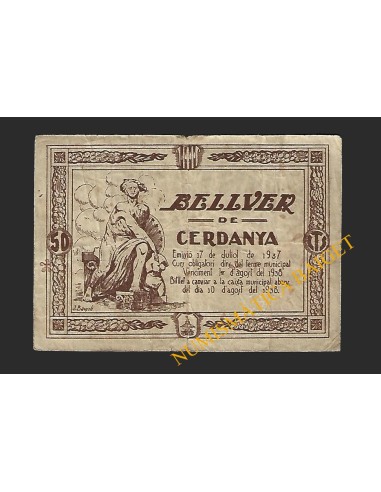 BELLVER DE CERDANYA (Lleida) - 50 cèntims 1937