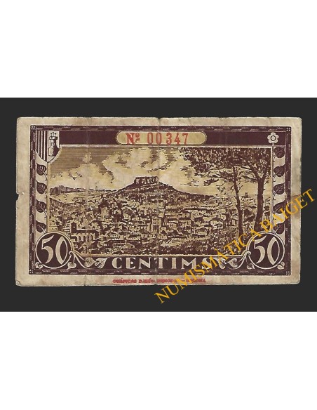 BEGUR (Lleida) - 50 cèntims 1937