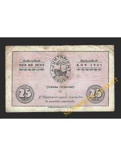 BIGUES (Barcelona) - 25 cèntims 1937