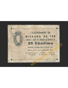 BISAURA DE TER (Barcelona) - 25 cèntims 1937