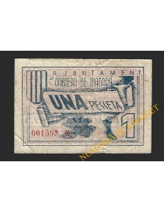 CABRERA DE MATARO (Barcelona) - 1 pesseta 1937 2