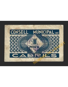 CABRILS (Barcelona) - 1 pesseta 1937 2