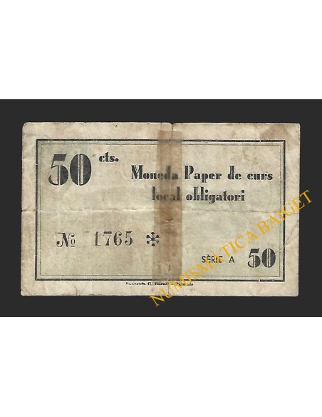 CALONGE DE LA COSTA BRAVA (Girona) - 50 cèntims 1937