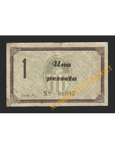 CASTELLET DE LLOBREGAT (Barcelona) - 1 pesseta 1937