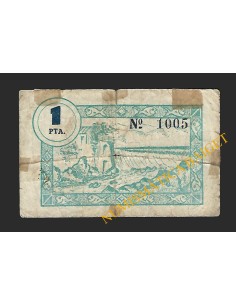 CELLERA DE TER (Girona) - 1 pesseta 1937 2