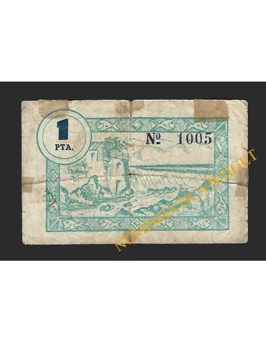 CELLERA DE TER (Girona) - 1 pesseta 1937