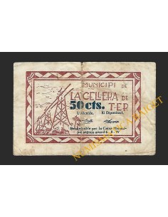 CELLERA DE TER (Girona) - 50 cèntims 1937