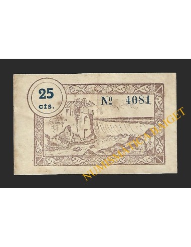 CELLERA DE TER (Girona) - 25 cèntims 1937