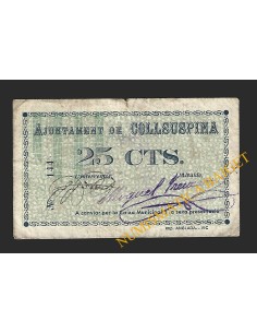 COLLSUSPINA (Barcelona) - 25 cèntims 1937