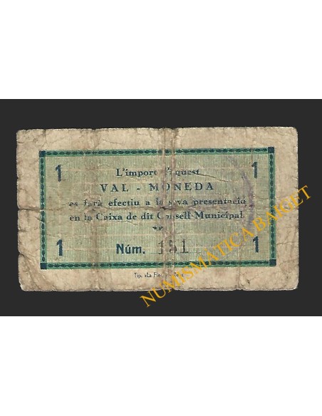 DUESAIGÜES (Tarragona) - 1 pesseta 1937